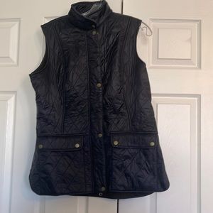 Barbour Black Quilted Vest / Gilet SIZE 12
